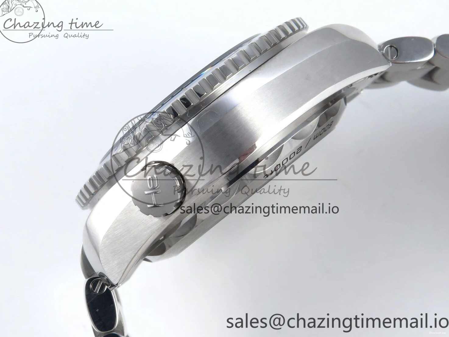 0125 FreshLook Planet Ocean Master Chronometer 600M 45.5mm SS SCF 1:1 Best Edition Black Bezel Black Dial on SS Bracelet A9900 Super Clone 7675